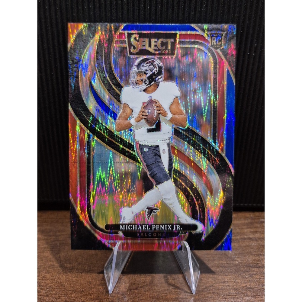2024 Select Premier Level Michael Penix Jr. #110 Red &‎ Blue Shock Prizm (RC)